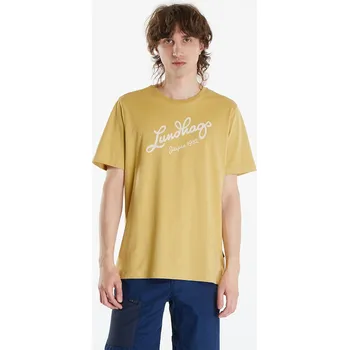 Pánské tričko Tričko Lundhags Järpen Logo T-Shirt M Straw XXL