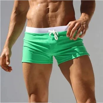 Pánské kraťasy Pánské plavecké šortky Barva: Zelená, Velikost: S