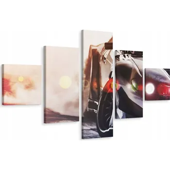Obraz Pěti dílný obraz Sportovní AUTO 3D efekt 250x150 cm
