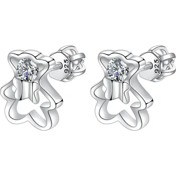 Náušnice Náušnice Medvídci šroubovací stříbro 925 2182