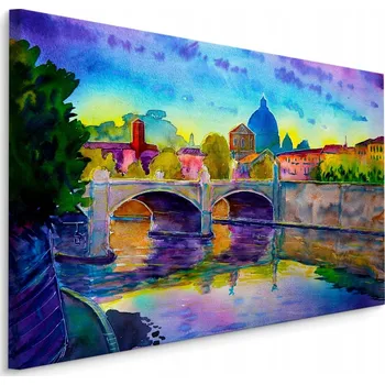 Obraz Obraz na zeď VATIKÁN Panorama 3D Akvarel 40x30