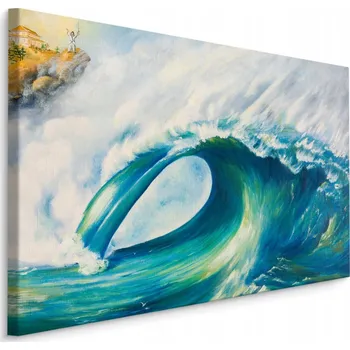 Obraz Obraz do obýváku moře vlna tsunami krajina 40x30 cm