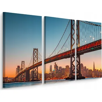 Obraz Obraz Tryptych MOST Architektura Pohled 3D 60x40 cm