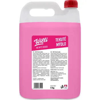 Koupelová kosmetika Willi tekuté mýdlo 5kg na ruce