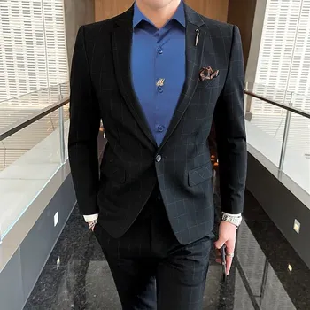 Pánský formální oblek MC124 Velikost: L, Barva (Varianta): Sada 2 ks černá 2