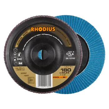 Brusný kotouč RHODIUS Lamelový brusný kotouč LSZ P1 180 x 22,23 P60 PROline