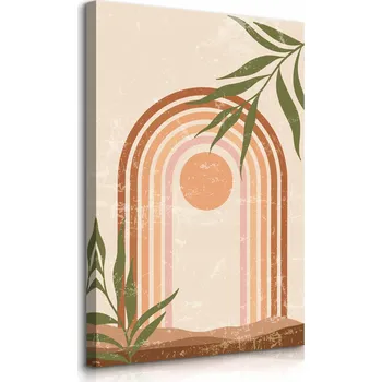 Obraz OBRAZ NA PLÁTNĚ ZÁPAD SLUNCE STYL BOHO MINIMALISMUS PŘÍRODA 60x90