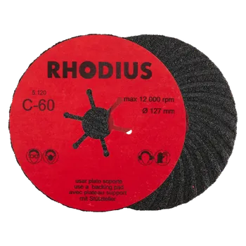 Brusný kotouč RHODIUS Fibrové disky SFC 125 x 22,23 P60 PROline