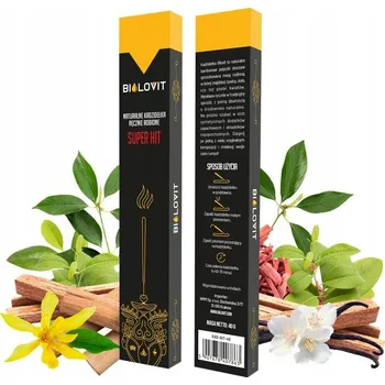 Vonná tyčinka Přírodní indické vonné tyčinky Super Hit Bilovit 40g