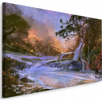 Obraz Obraz do Ložnice VODOPÁD Malba Dekorace 3D 30x20