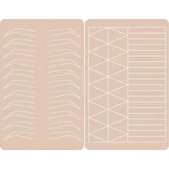 Tužka na obočí Cvičná pleť na obočí oboustranná, arch bez inkoustu