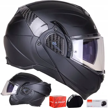 Helma na motorku VYKLÁPĚCÍ PŘILBA LS2 FF910 ADVANT II černá matná ECE22.06 PINLOCK MAX VISION