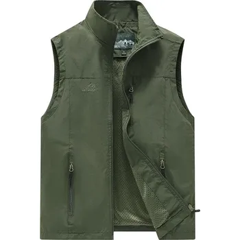 Pánská softshellová bunda Pánská vesta DIMU224 Barva: Zelená, Velikost: 2XL