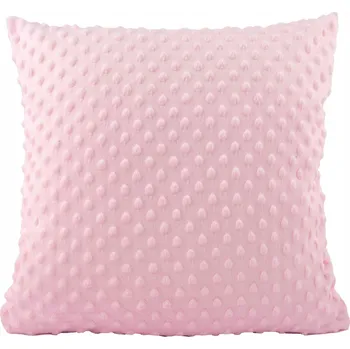 Povlečení POVLEČENÍ NA POLŠTÁŘ 40x40 DĚTSKÉ MINKY SVĚTLE RŮŽOVÉ