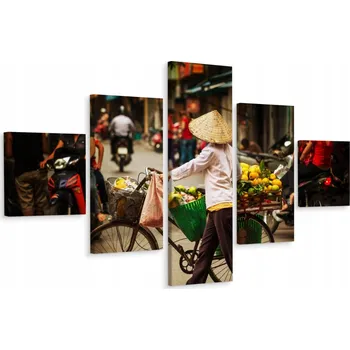 Obraz Vícedílný obraz HANOJ – Město ve Vietnamu 3D 250x150 cm