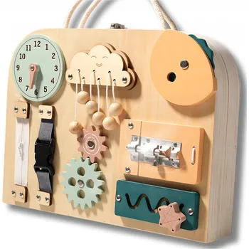 Dřevěná hračka Třídič HRAČKA ve formě kufříku, dřevěný, pro děti, ideální na cesty