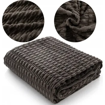 Prostěradlo Deka 200x220 Mikrovlákno Měkká Nadýchaná Lisovaná Jednobarevná Ivana 03