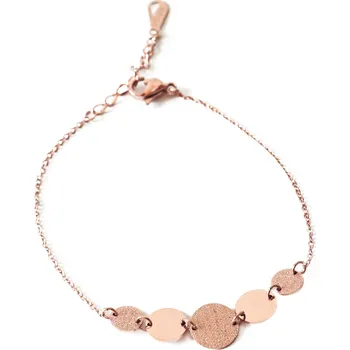 Náramek Náramek chirurgická ocel Medal rose gold 1661