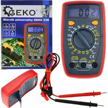 Multimetr Digitální multimetr LCD Tester Měřič napětí proudu baterií UNIVERZÁLNÍ