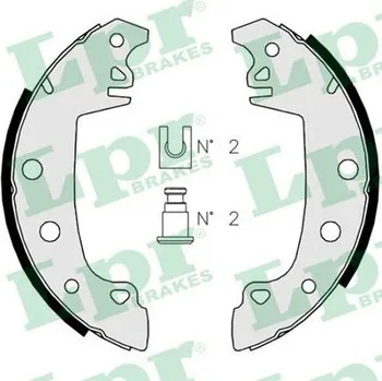 Brzdová čelist Sada brzdových čelistí AP-LPR 02850