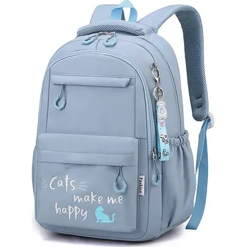 Městský batoh Školní batoh s nápisy Barva (Varianta): Modrá