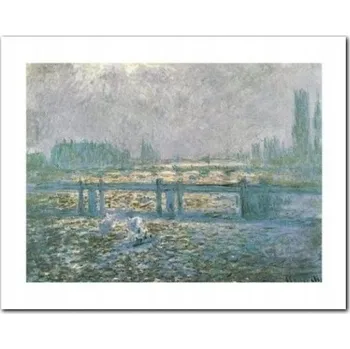 Obraz Charing Cross Bridge plakát – obraz 50x40 cm