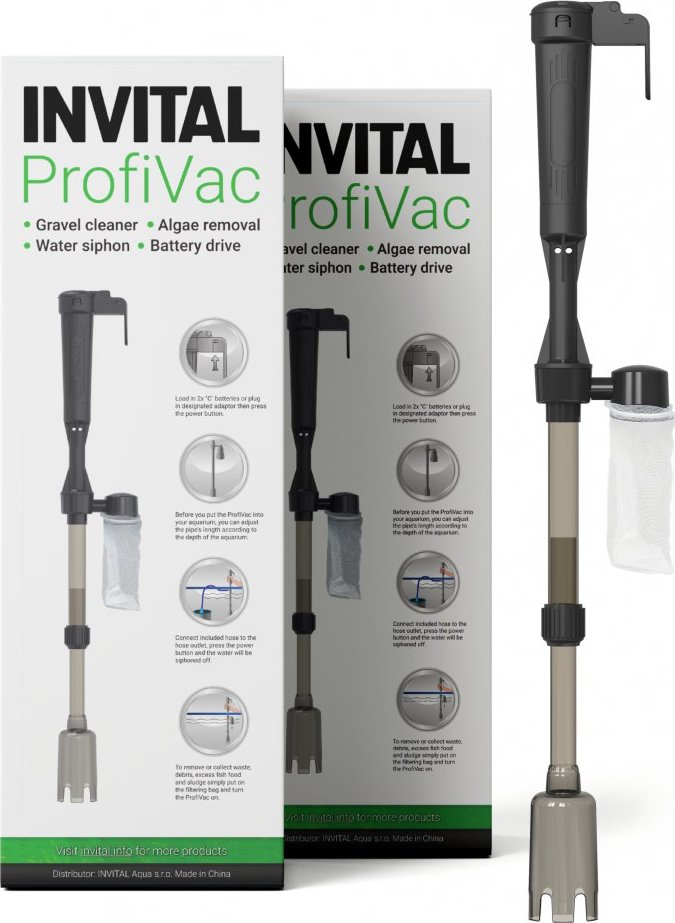 INVITAL ProfiVac bateriový odkalovač 82 cm s nabíječkou