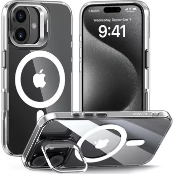 Pouzdro na mobilní telefon Kryt iPhone 16 Tech-Protect MagStand MagSafe čirý