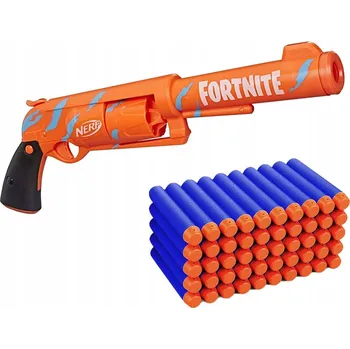 Dětská zbraň NERF FORTNITE PISTOLE REVOLVER 6-RAN + 6 ŠIPEK F2678