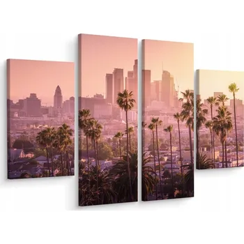 Obraz Obraz TETRAPTYCH Los Angeles Město Dekorace 80x60