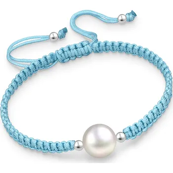 Náramek Náramek Perla & šňůrka tyrkysová 2239