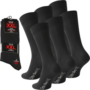 Pánské ponožky Pánské ponožky bavlněné 3 páry široké XXL bez gumiček velikost 47-50