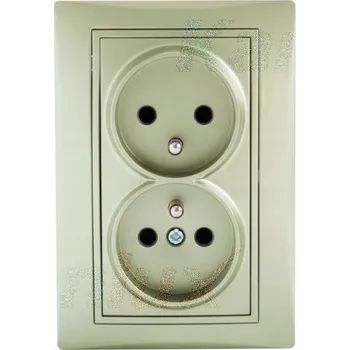 Elektrická zásuvka Elektrická Zásuvka Kanlux šedá