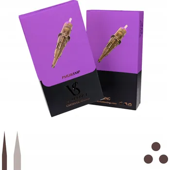 Tetovací jehla V-SELECT CARTRIDGE PMU 3RS 0.25mm 20 ks cartridge (jehly)