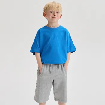 Chlapecké kalhoty Reserved - Bavlněné teplákové šortky - světle šedá - 4439N-09M - 4439N-09M-170