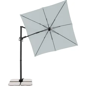 Slunečník DERBY Slunečník zahradní DX, světle šedý 210 × 210cm