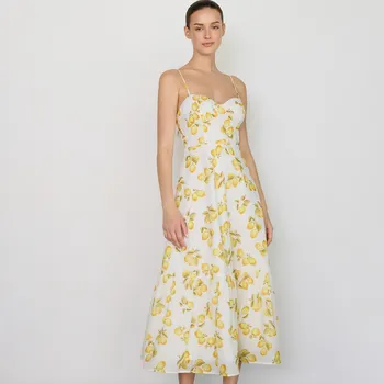 Dámské šaty Reserved - Šaty se vzorem - světle žlutá - 515FB-10X - 515FB-10X-M