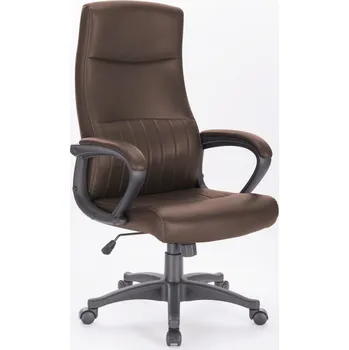 Kancelářské křeslo Damiano, hnědá ekokůže