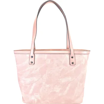 Kabelka Světle růžová kabelka přes rameno se vzorem Cherry