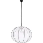 Bílé závěsné svítidlo s textilním stínidlem ø 52 cm Mellow – Candellux Lighting ID_1740814