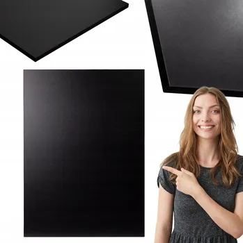 Jídelní stůl DESKA STOLOVÁ PRAVOÚHLÁ LAMINÁTOVÁ 138x80 cm ČERNÁ