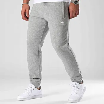 Tepláky adidas šedé bavlněné XXL dlouhé 2 kapsy