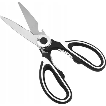 Kuchyňské nůžky NŮŽKY KUCHYŇSKÉ 21cm MULTIFUNKČNÍ 3V1 S POUZDREM OTVÍRÁK