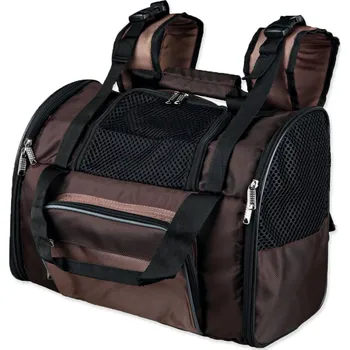 Taška pro psa a kočku Taška Trixie přenosná tmavě hnědá a černá 41x30x21cm
