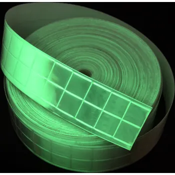 Výstražná páska Traiva s.r.o. Reflexní fotoluminiscenční páska GLOWSTAR S1 Verze: fotoluminiscenční - 50 mm x 1 m - Kód: 02710