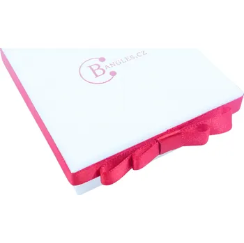 Dárková krabička Dárková krabička s červenou mašlí na řetízky, náramky a sety 2218