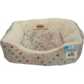 Pelíšek pro psa Pelíšek s puntíky Extra soft Bed šedá L 90 cm