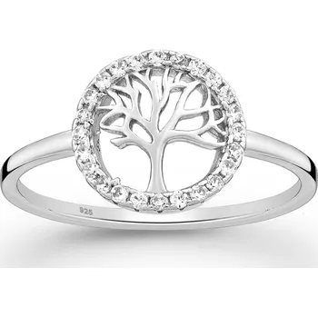 Prsten Prsten Strom života se zirkony stříbro 925 Velikost: 6 - 1,6 cm (EU 51 - 53) 2817/6 -
