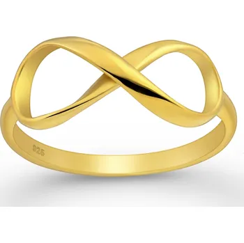 Prsten Prsten Infinity gold stříbro 925 Velikost: 6 - 1,6 cm (EU 51 - 53) 2844/6