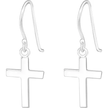 Náušnice Náušnice Křížky hladké stříbro 925 1376